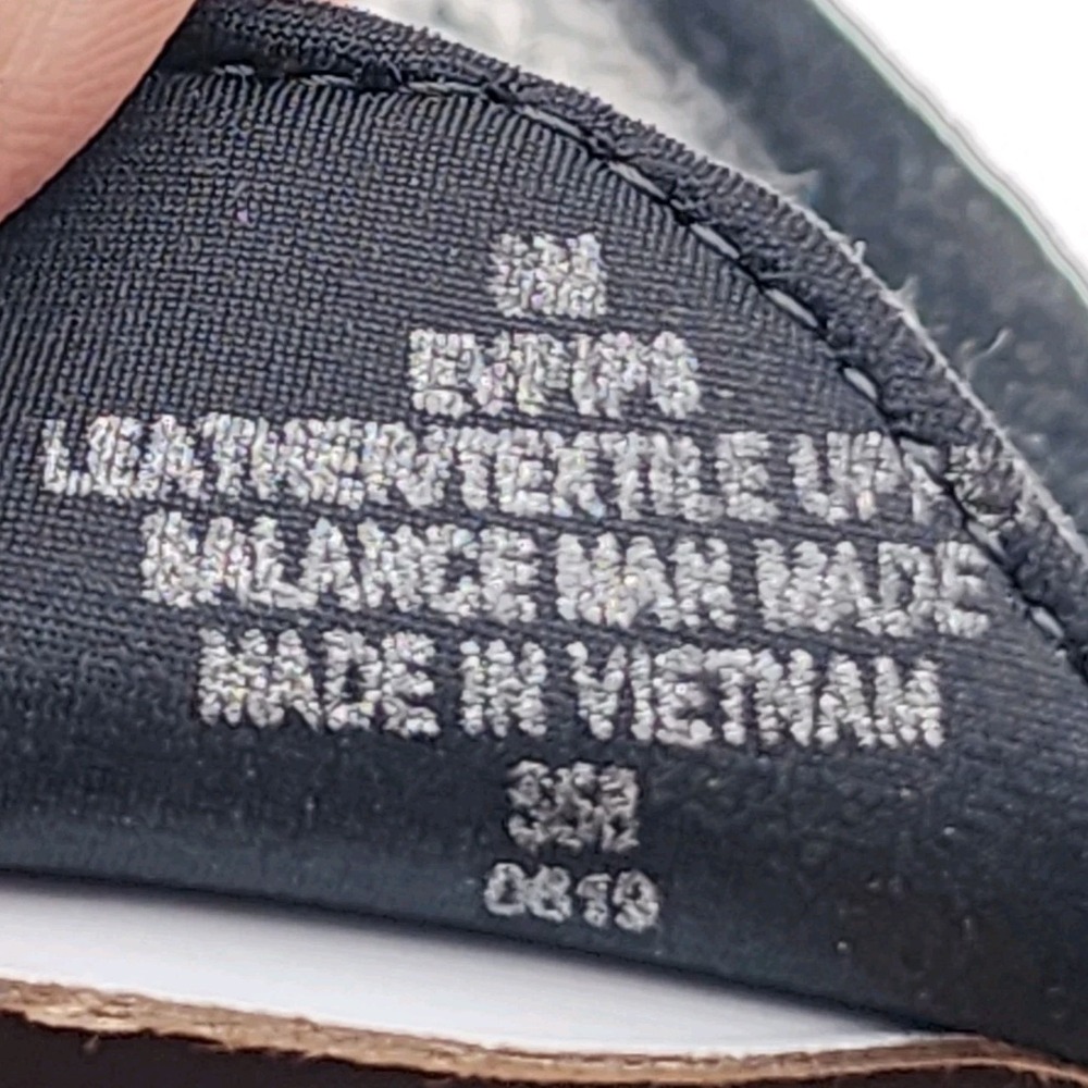 Evolve Easy Spirit Pip8 Women Size 8M Black Suede Loafer Marbled Grosgrain Top - Picture 8 of 9